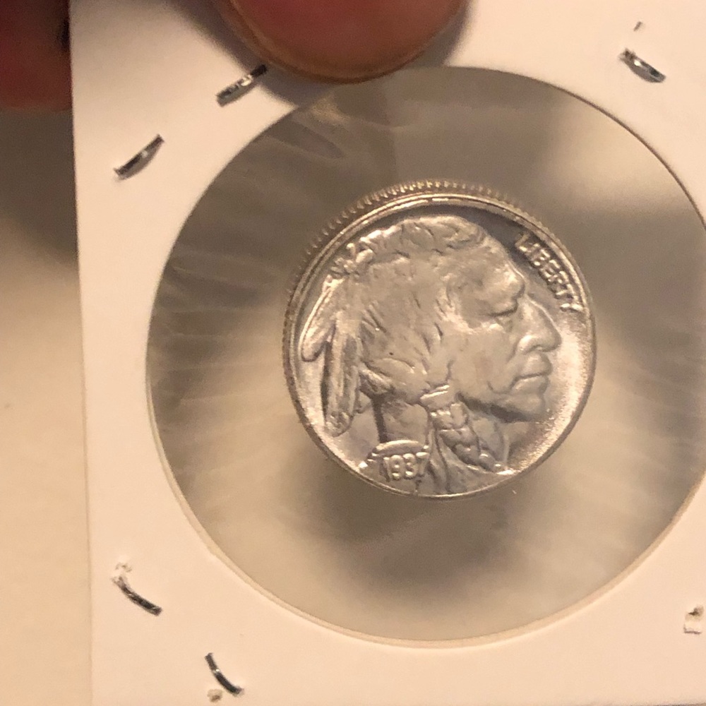 1937 D V.D.B. 3 Legged Buffalo Nickel.